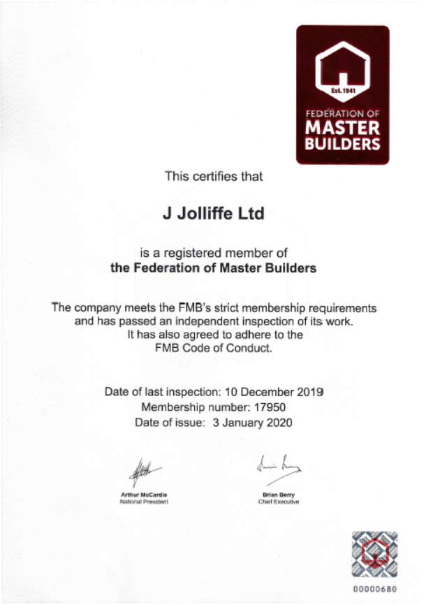 FMB-certificate